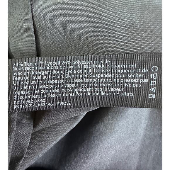 Eileen Fisher sleeveless grayTencel knee length dress size Medium - Picture 10 of 10